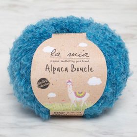 La Mia Alpaca Boucle 34390 L339 50 gr Mavi El Örgü İpi