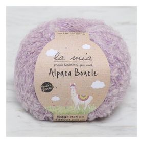 La Mia Alpaca Boucle 34391 L346 50 gr Lila El Örgü İpi