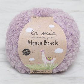 La Mia Alpaca Boucle 34391 L346 50 gr Lila El Örgü İpi