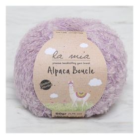 La Mia Alpaca Boucle 34391 L346 50 gr Lila El Örgü İpi