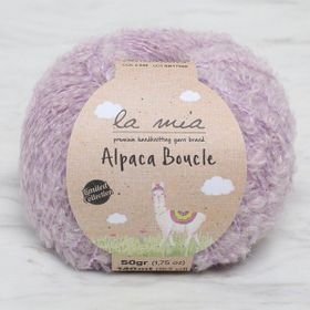 La Mia Alpaca Boucle 34391 L346 50 gr Lila El Örgü İpi