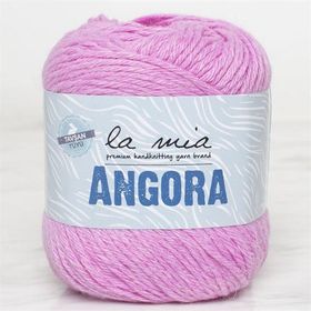 La Mia Angora 33800 L107 50 gr Pembe El Örgü İpi