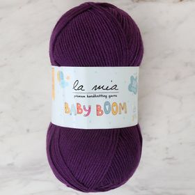 La Mia Baby Boom 34265 60 Patlıcan Moru El Örgü İpi