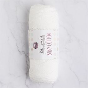 La Mia Baby Cotton 33628 L001 Beyaz El Örgü İpi