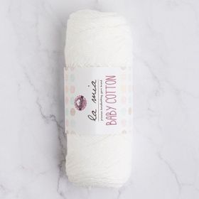 La Mia Baby Cotton 33628 L001 Beyaz El Örgü İpi