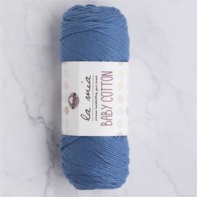 La Mia Baby Cotton 33629 L035 Mat Mavi El Örgü İpi