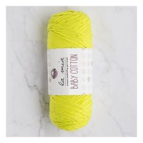 La Mia Baby Cotton 33629 L045 Fosforlu Yeşil El Örgü İpi