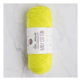 La Mia Baby Cotton 33629 L045 Fosforlu Yeşil El Örgü İpi