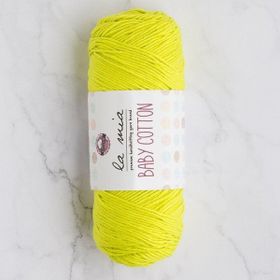 La Mia Baby Cotton 33629 L045 Fosforlu Yeşil El Örgü İpi