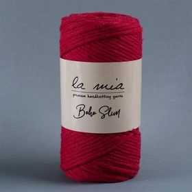 La Mia Boho Slim 34197 L033 Kırmızı El Örgü İpi