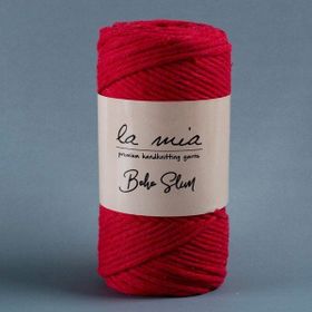 La Mia Boho Slim 34197 L033 Kırmızı El Örgü İpi