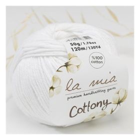 La Mia Cottony 33576 P1-L001 Beyaz Bebek El Örgü İpi