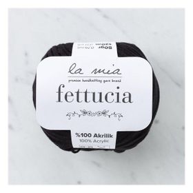 La Mia Fettucia 33876 L006 Siyah El Örgü İpi
