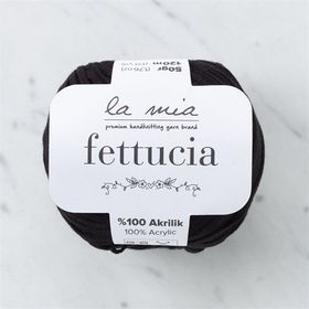 La Mia Fettucia 33876 L006 Siyah El Örgü İpi
