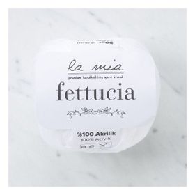 La Mia Fettucia 33877 L001 Beyaz El Örgü İpi