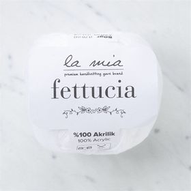La Mia Fettucia 33877 L001 Beyaz El Örgü İpi