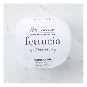 La Mia Fettucia 33877 L001 Beyaz El Örgü İpi