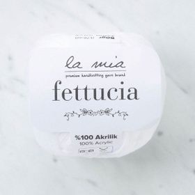 La Mia Fettucia 33877 L001 Beyaz El Örgü İpi