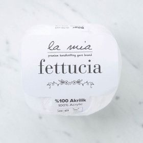 La Mia Fettucia 33877 L001 Beyaz El Örgü İpi