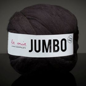 La Mia Jumbo J8 Siyah Dev Yün El Örgü İpi