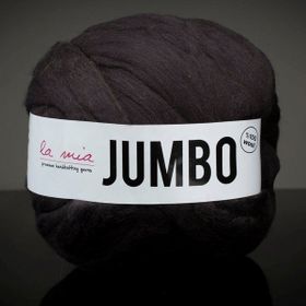 La Mia Jumbo J8 Siyah Dev Yün El Örgü İpi
