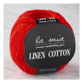 La Mia Linen Cotton 33864 L004 Kırmızı El Örgü İpi
