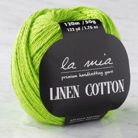La Mia Linen Cotton 33866 L186 Açık Yeşil El Örgü İpi