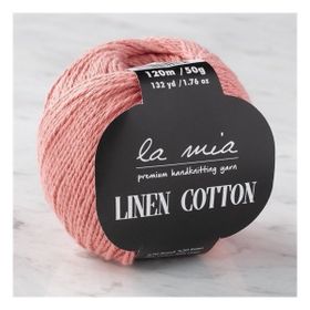 La Mia Linen Cotton 33874 L198 Pembe El Örgü İpi