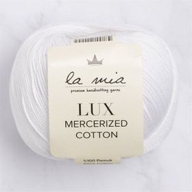 La Mia Lux Mercerized Cotton 33742 2 Beyaz El Örgü İpi