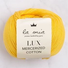 La Mia Lux Mercerized Cotton 33754 181 Koyu Sarısı El Örgü İpi