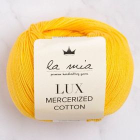 La Mia Lux Mercerized Cotton 33754 181 Koyu Sarısı El Örgü İpi