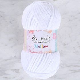 La Mia Mellow 34150 901 Beyaz El Örgü İpi