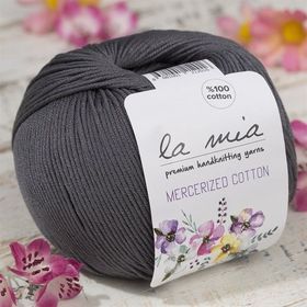 La Mia Mercerized Cotton 33577 236 Koyu Gri El Örgü İpi