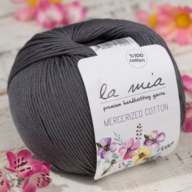 La Mia Mercerized Cotton 33577 236 Koyu Gri El Örgü İpi