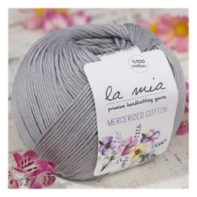 La Mia Mercerized Cotton 33578 232 Gri El Örgü İpi