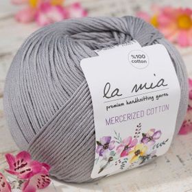 La Mia Mercerized Cotton 33578 232 Gri El Örgü İpi