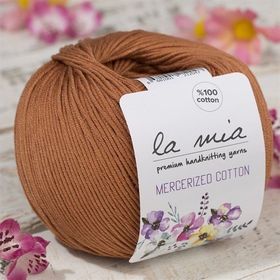 La Mia Mercerized Cotton 33580 211 Açık Kahverengi El Örgü İpi