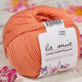 La Mia Mercerized Cotton 33581 201 Turuncu El Örgü İpi