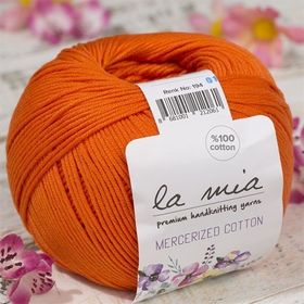 La Mia Mercerized Cotton 33582 194 Turuncu El Örgü İpi