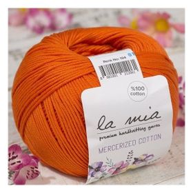 La Mia Mercerized Cotton 33582 194 Turuncu El Örgü İpi