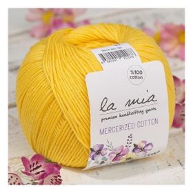 La Mia Mercerized Cotton 33583 181 Hardal Sarısı El Örgü İpi