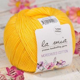 La Mia Mercerized Cotton 33583 181 Hardal Sarısı El Örgü İpi