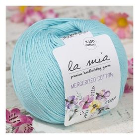 La Mia Mercerized Cotton 33589 123 Açık Mavi El Örgü İpi