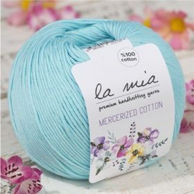 La Mia Mercerized Cotton 33589 123 Açık Mavi El Örgü İpi