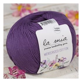 La Mia Mercerized Cotton 33593 59 Koyu Mor El Örgü İpi