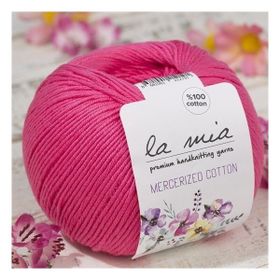 La Mia Mercerized Cotton 33595 35 Koyu Pembe El Örgü İpi