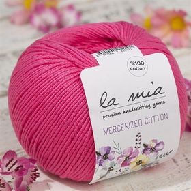 La Mia Mercerized Cotton 33595 35 Koyu Pembe El Örgü İpi