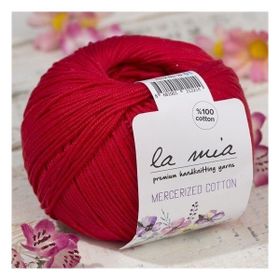 La Mia Mercerized Cotton 33597 19 Kırmızı El Örgü İpi