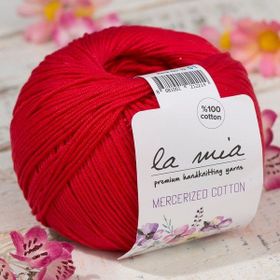 La Mia Mercerized Cotton 33597 19 Kırmızı El Örgü İpi