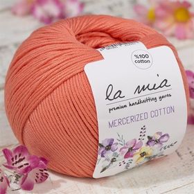 La Mia Mercerized Cotton 33598 13 Turuncu El Örgü İpi